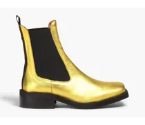 Metallic leather Chelsea boots - Metallic