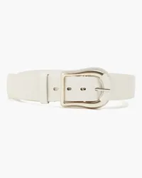 Zimmermann Leather belt - White White