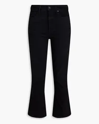 Paige Colette cropped high-rise bootcut jeans - Black Black