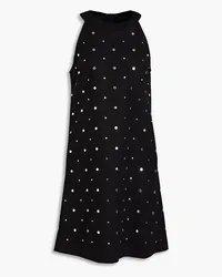 Moschino Studded cotton-blend dress - Black Black