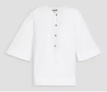Cotton-poplin blouse - White