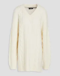 NAADAM Cable-knit wool and cashmere-blend sweater - White White