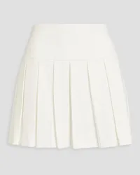 Alice + Olivia Alice Olivia - Emilie pleated crepe mini skirt - White White