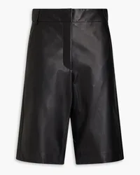 Acne Studios Leather shorts - Black Black