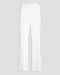 Claudie Pierlot Pleated crepe bootcut pants - White White