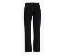 High-rise tapered jeans - Black