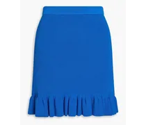 Knitted mini skirt - Blue