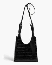 Elleme Croc-effect leather tote - Black Black