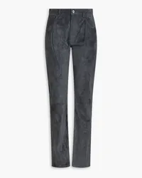 TOD'S Suede pants - Gray Gray