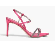 Daisie embellished satin sandals - Pink