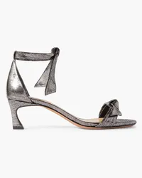 Alexandre Birman Clarita metallic leather sandals - Metallic Metallic