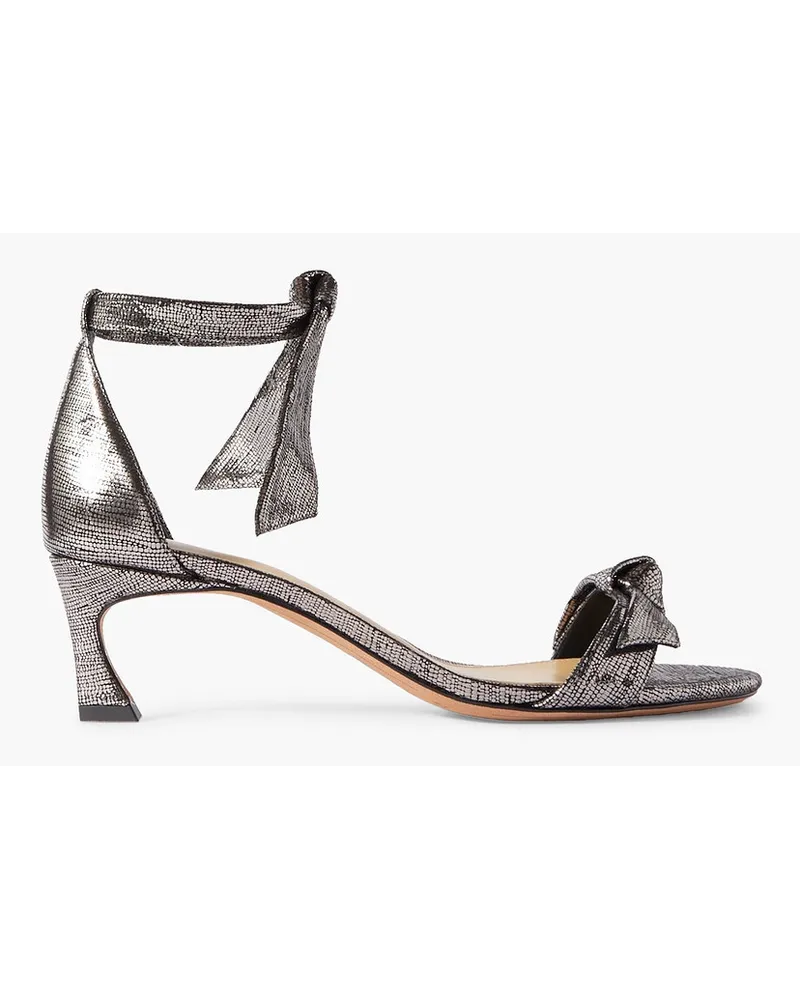 Alexandre Birman Clarita metallic leather sandals - Metallic Metallic