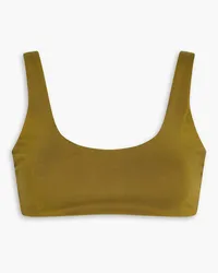 Mara Hoffman Lira stretch-TENCEL™ bikini top - Green Green