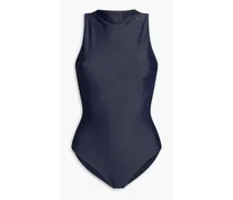 Phoebe cutout ribbed swimsuit - Blue