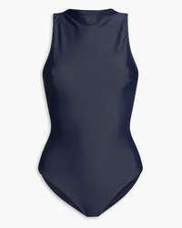 Onia Phoebe cutout ribbed swimsuit - Blue Blue