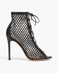 Gianvito Rossi Fishnet ankle boots - Black Black