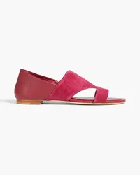 TOD'S Suede and leather sandals - Purple Purple