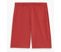 Cotton-jersey drawstring shorts - Red
