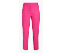 Stretch-wool straight-leg pants - Pink