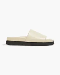 By Malene Birger Frederika textured-leather slides - White White