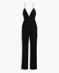 Alice + Olivia Alice Olivia - Tilly smocked broderie anglaise wide-leg jumpsuit - Black Black