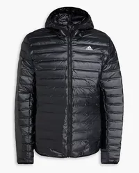 adidas Quilted shell hooded jacket - Black Black