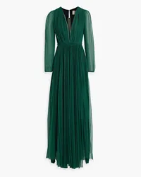 Maria Lucia Hohan Janelle plissé-point d'esprit gown - Green Green