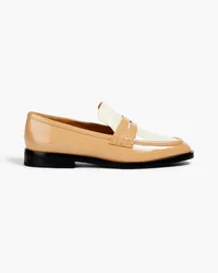 3.1 phillip lim Alexa two-tone patent-leather loafers - Neutral Neutral