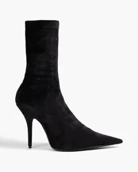 Balenciaga Velvet sock boots - Black Black