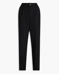 ba&sh Ted pleated twill wide-leg pants - Black Black