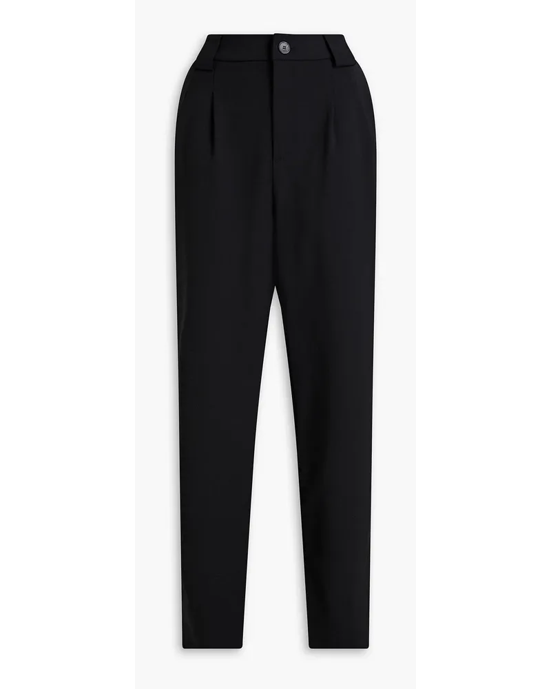 ba&sh Ted pleated twill wide-leg pants - Black Black