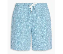 Charles mid-length printed swim shorts - Blue