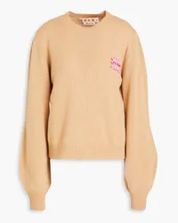 Marni Embroidered cashmere sweater - Neutral Neutral