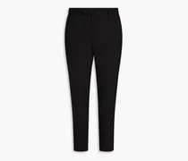 Mette stretch-wool crepe suit pants - Black