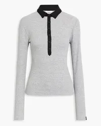 Rag & Bone Mélange knitted polo sweater - Gray Gray