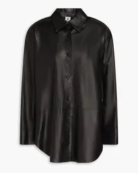 By Malene Birger Barissa leather shirt - Black Black