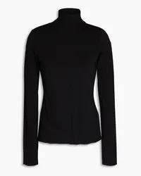 Tory Burch Stretch-jersey turtleneck top - Black Black