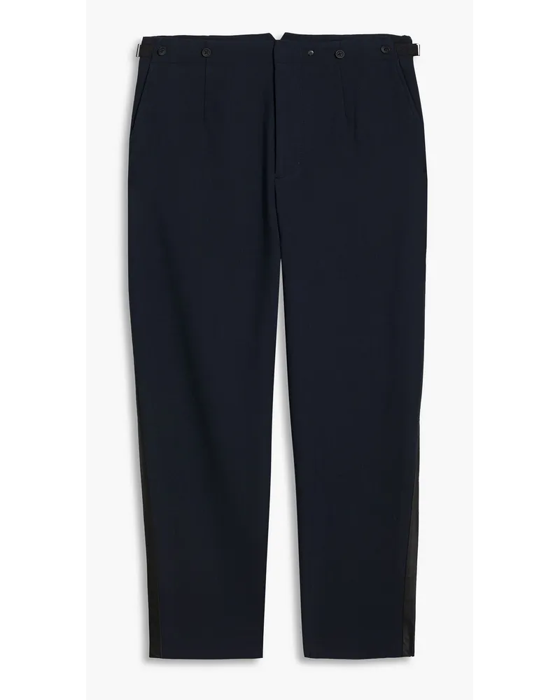 Rag & Bone Chester wool-blend crepe pants - Blue Blue