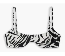 Ligia zebra-print underwired bikini top - Animal print