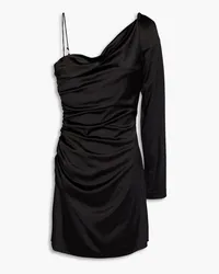 Stine Goya Karter one-shoulder satin-jersey mini dress - Black Black