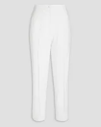 Catherine Deane Milani cropped stretch-crepe straight-leg pants - White White