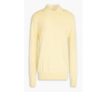 Grazia cotton polo sweater - Yellow