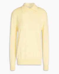 Giuliva Heritage Collection Grazia cotton polo sweater - Yellow Yellow