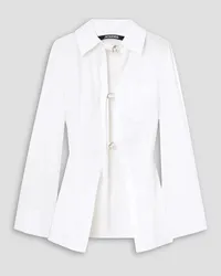 Jacquemus Lavoir stretch-cotton poplin shirt - White White