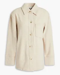 Vince Mélange French cotton-blend terry shirt - Neutral Neutral