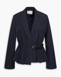 Ulla Johnson Talie cotton, linen and silk-blend blazer - Blue Blue