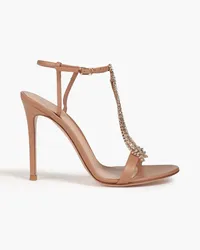 Gianvito Rossi Selma embellished leather sandals - Neutral Neutral