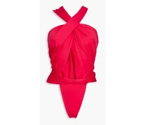 Twisted ruched swimsuit - Pink
