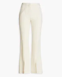 LVIR Cotton and linen-blend flared pants - White White