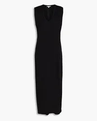 James Perse Liene-blend jersey midi dress - Black Black